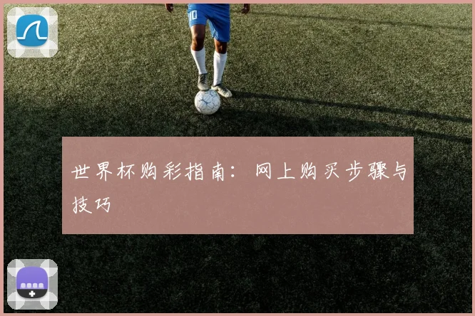 世界杯购彩指南：网上购买步骤与技巧