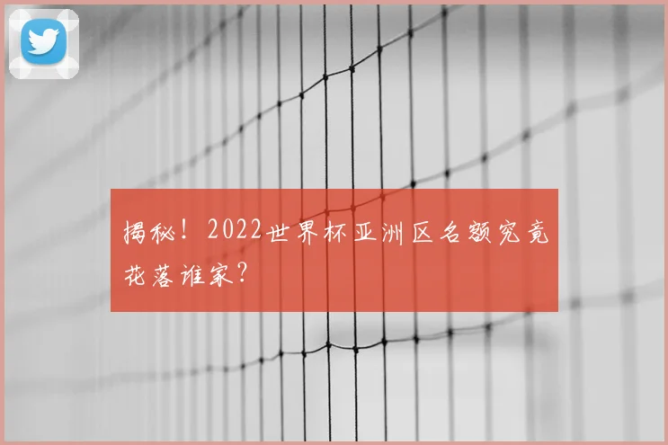 揭秘！2022世界杯亚洲区名额究竟花落谁家？